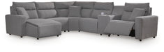 Modmax Power Reclining Sectional with Chaise - Dream Home Furniture & Mattress (Waite Park, MN)