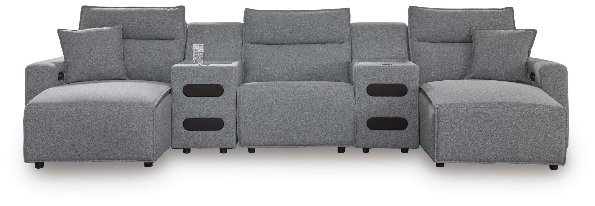 Modmax Power Reclining Sectional with Chaise - Dream Home Furniture & Mattress (Waite Park, MN)