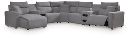 Modmax Power Reclining Sectional with Chaise - Dream Home Furniture & Mattress (Waite Park, MN)