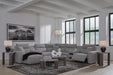 Modmax II Power Reclining Sectional with Chaise and Audio Consoles - Dream Home Furniture & Mattress (Waite Park, MN)