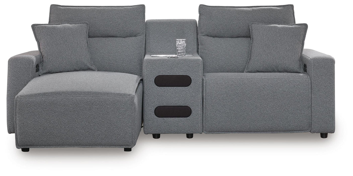 Modmax Power Reclining Sectional with Chaise - Dream Home Furniture & Mattress (Waite Park, MN)