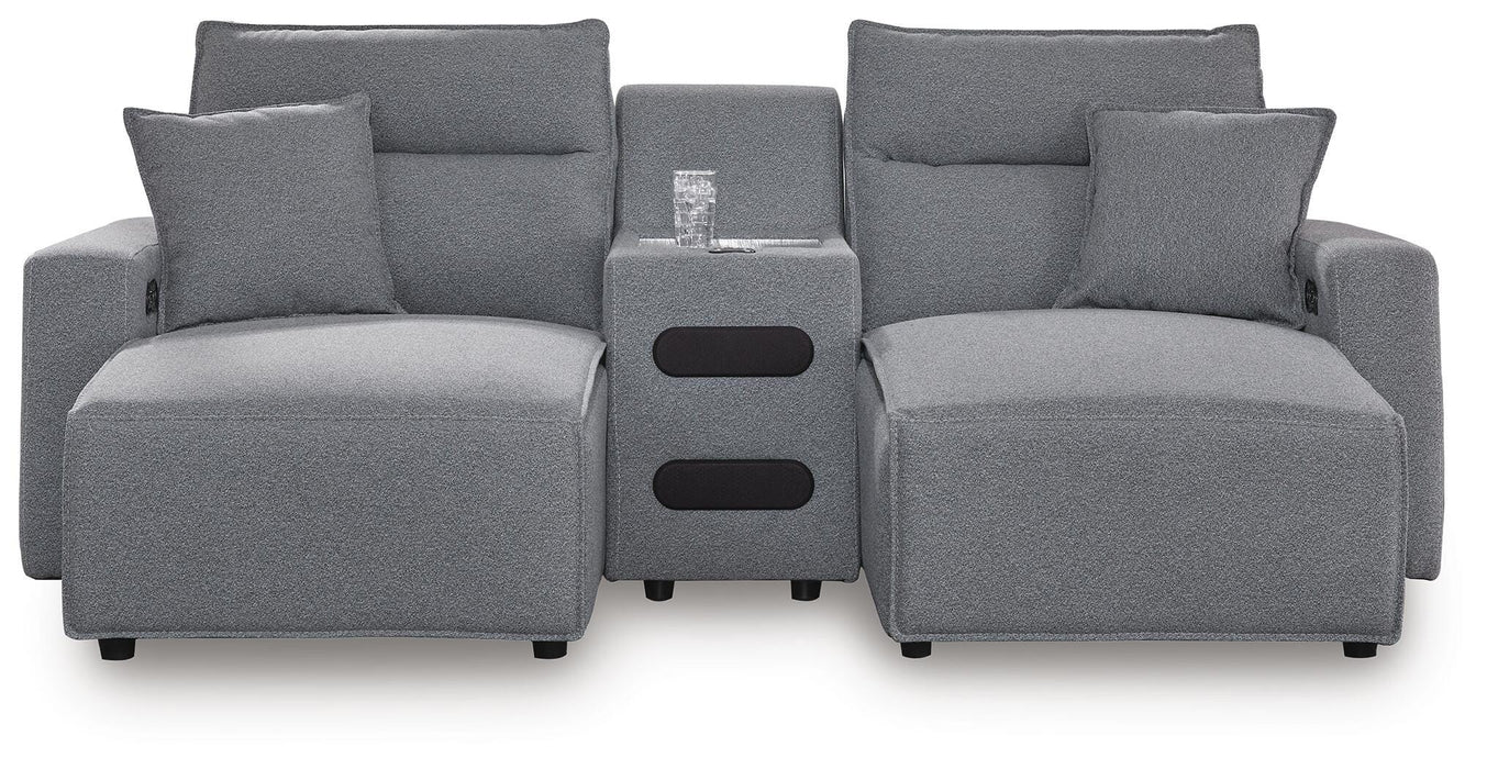 Modmax Power Reclining Sectional with Chaise - Dream Home Furniture & Mattress (Waite Park, MN)