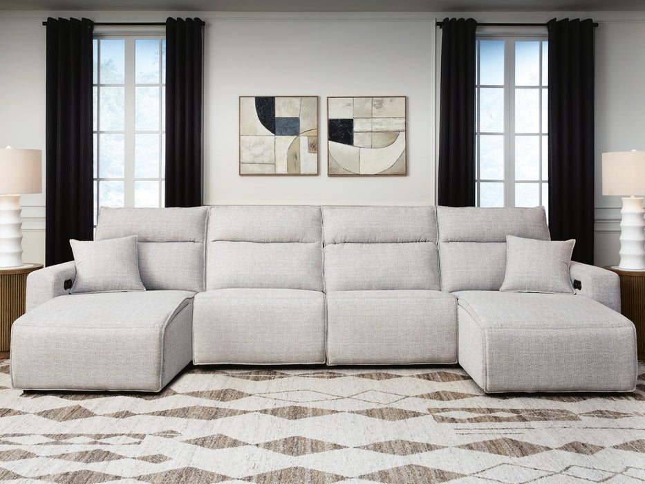 Modmax II Power Reclining Sectional with Chaise - Dream Home Furniture & Mattress (Waite Park, MN)