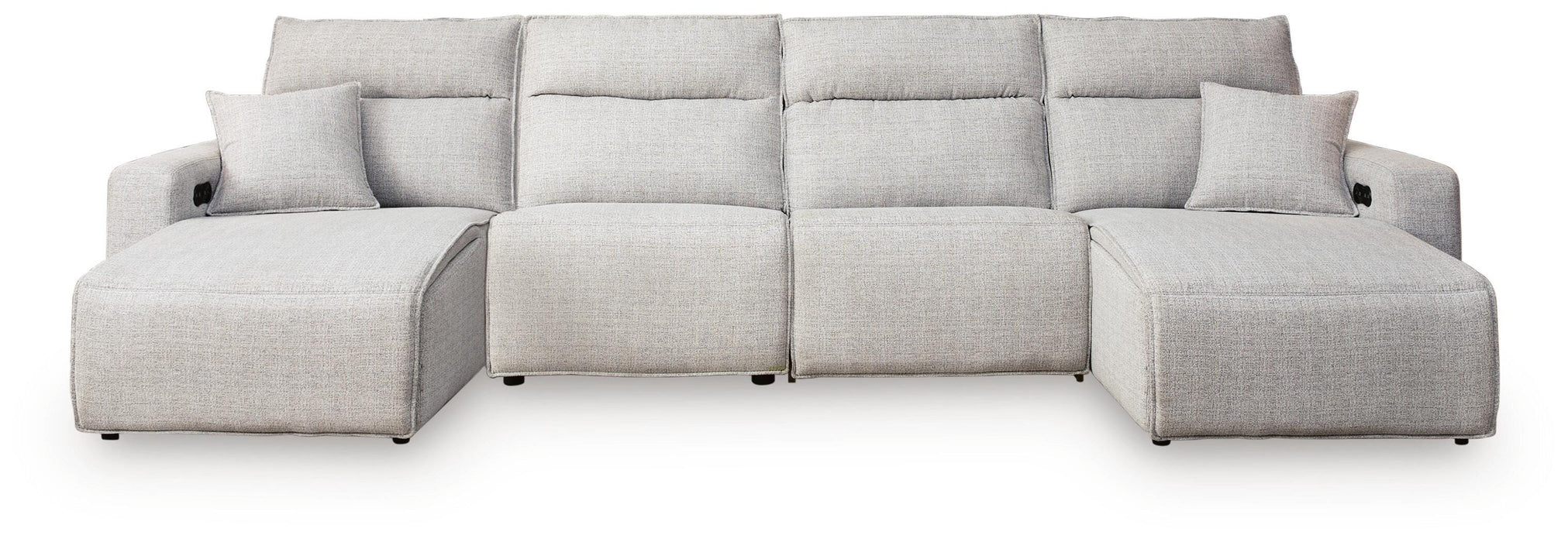 Modmax II Power Reclining Sectional with Chaise - Dream Home Furniture & Mattress (Waite Park, MN)