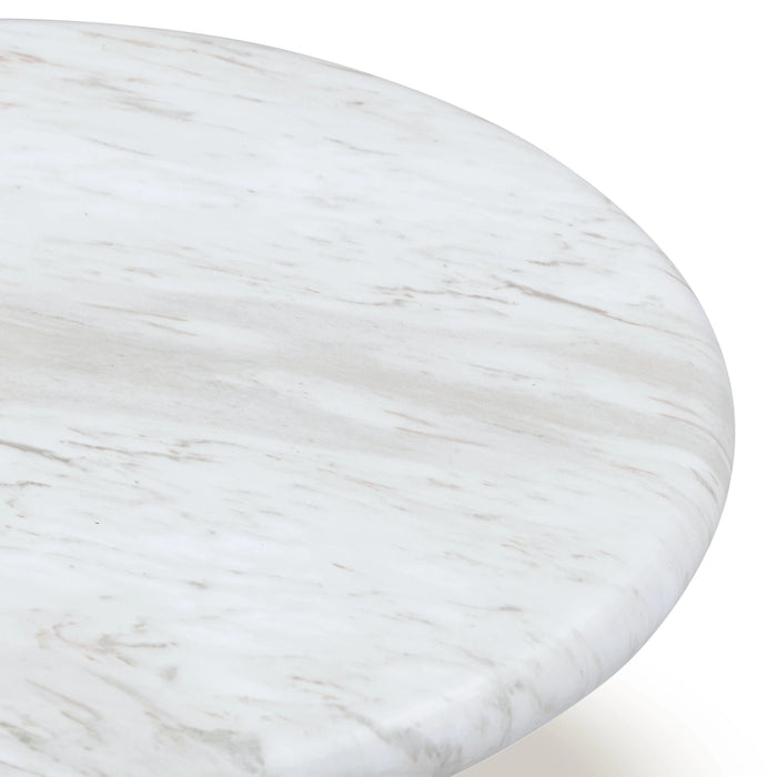 Juju 2-Piece Faux Marble Indoor/Outdoor Nesting Coffee Table Set