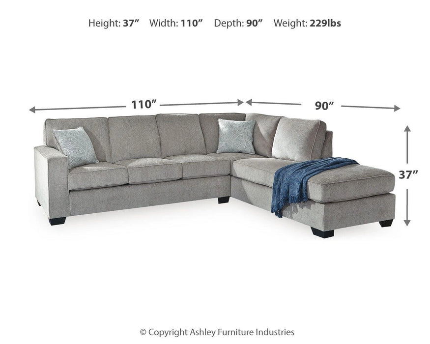 Altari Sectional with Chaise - Dream Home Furniture & Mattress (Waite Park, MN)