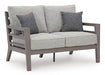 Hillside Barn Outdoor Loveseat with Cushion - Dream Home Furniture & Mattress (Waite Park, MN)