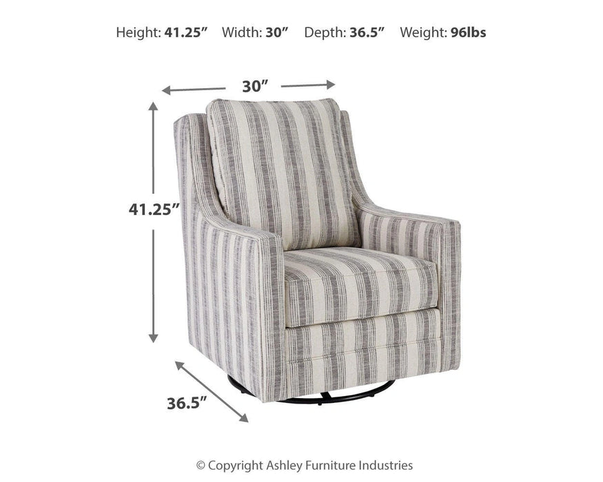 Kambria Swivel Glider Accent Chair - Dream Home Furniture & Mattress (Waite Park, MN)