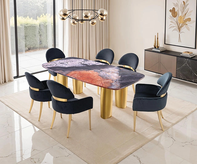 Northolt 7 Pc. Dining Table Set W/ Black Chair - Dream Home Furniture & Mattress (Waite Park, MN)
