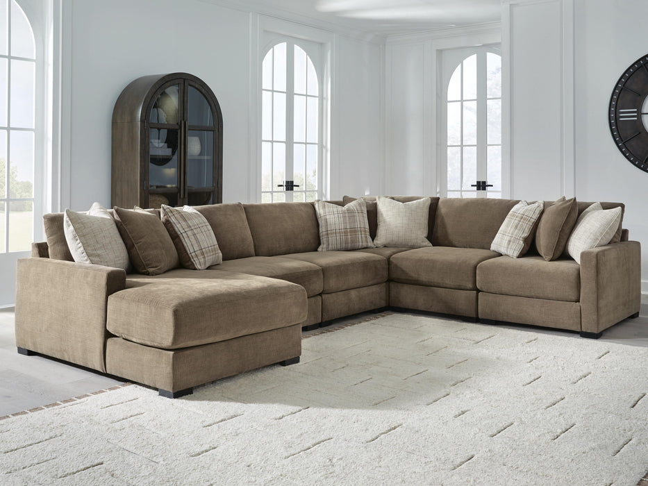 Camellia-Court Sectional with Chaise - Dream Home Furniture & Mattress (Waite Park, MN)