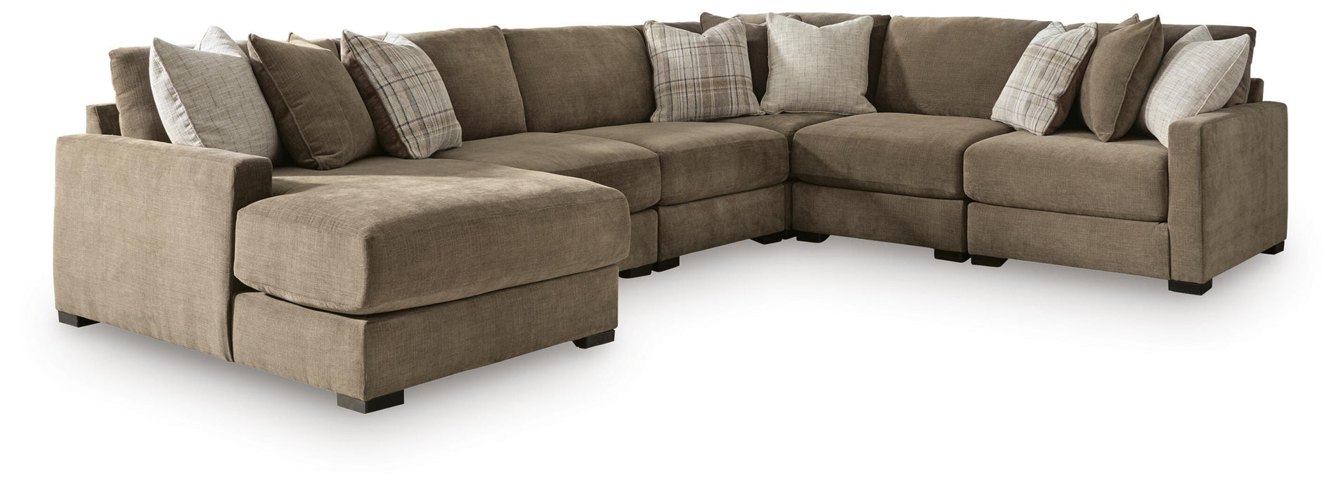 Camellia-Court Sectional with Chaise - Dream Home Furniture & Mattress (Waite Park, MN)