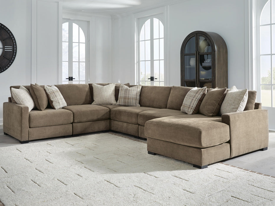 Camellia-Court Sectional with Chaise - Dream Home Furniture & Mattress (Waite Park, MN)