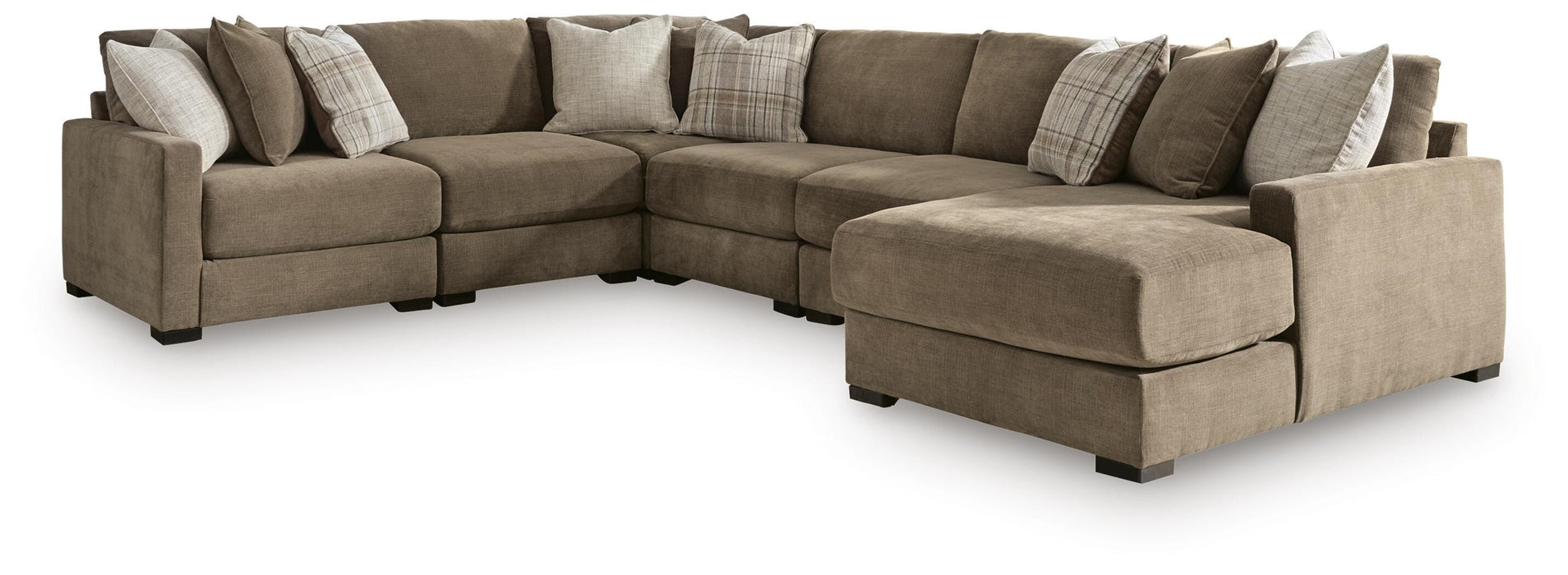 Camellia-Court Sectional with Chaise - Dream Home Furniture & Mattress (Waite Park, MN)