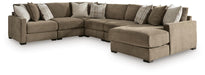 Camellia-Court Sectional with Chaise - Dream Home Furniture & Mattress (Waite Park, MN)
