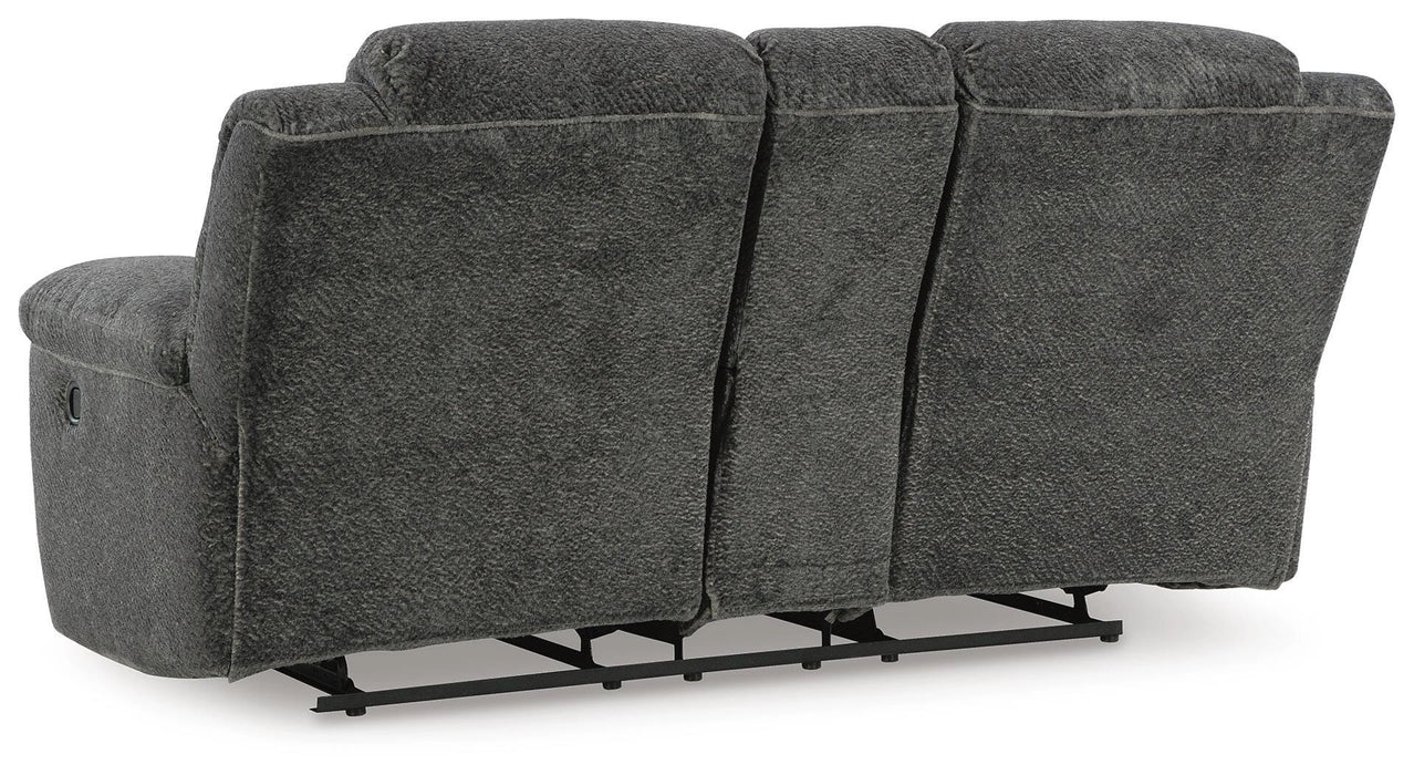 Frohn Reclining Loveseat with Console - Dream Home Furniture & Mattress (Waite Park, MN)