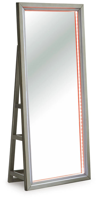 Evesen Floor Standing Mirror/Storage - Dream Home Furniture & Mattress (Waite Park, MN)