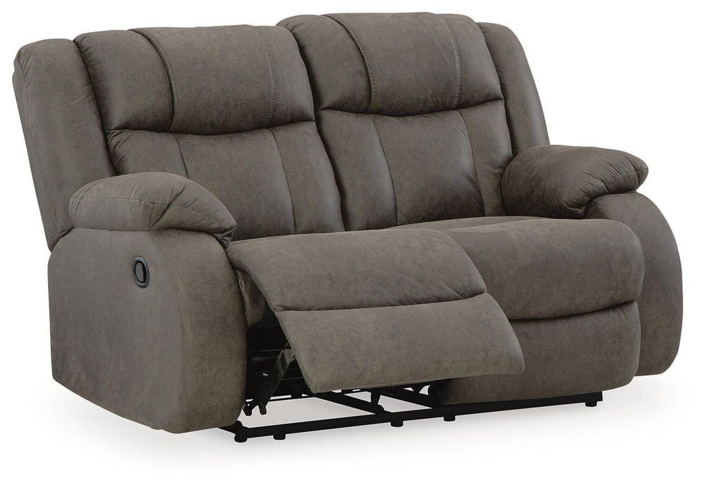 First Base Reclining Loveseat - Dream Home Furniture & Mattress (Waite Park, MN)