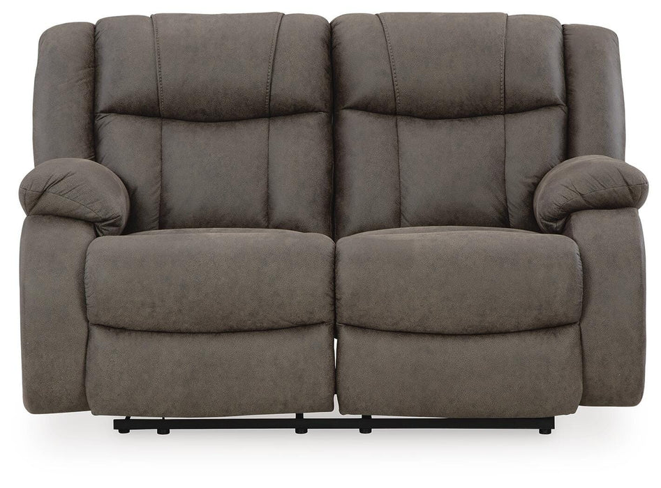 First Base Reclining Loveseat - Dream Home Furniture & Mattress (Waite Park, MN)