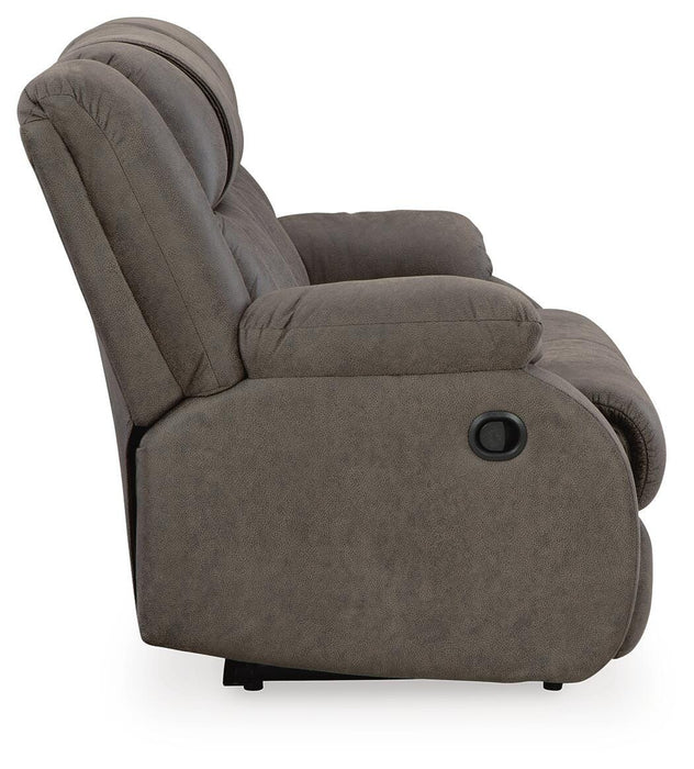 First Base Reclining Loveseat - Dream Home Furniture & Mattress (Waite Park, MN)