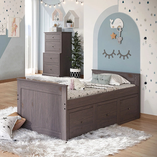 Marinos Twin Captain Bed - Dream Home Furniture & Mattress (Waite Park, MN)