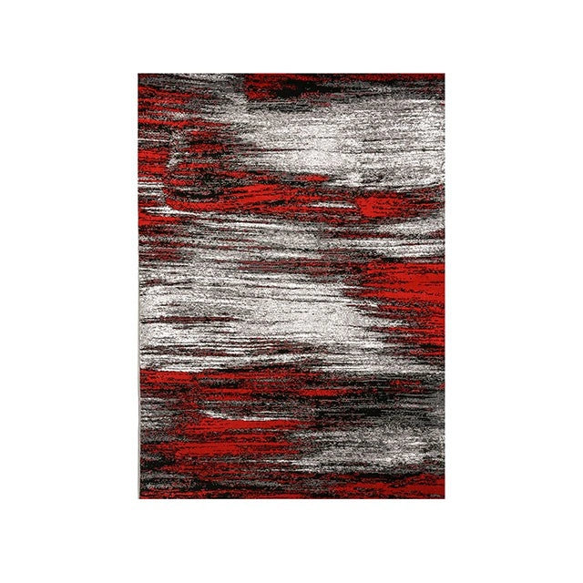 Sivas Area Rug Black and Red - Dream Home Furniture & Mattress (Waite Park, MN)