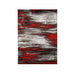 Sivas Area Rug Black and Red - Dream Home Furniture & Mattress (Waite Park, MN)