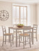 Harperfeld Counter Height Dining Table and 4 Counter Stools - Dream Home Furniture & Mattress (Waite Park, MN)