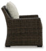 Brook Ranch Outdoor Lounge Chair with Cushion - Dream Home Furniture & Mattress (Waite Park, MN)
