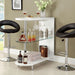 Numbi White/Chrome Mini Server - Dream Home Furniture & Mattress (Waite Park, MN)