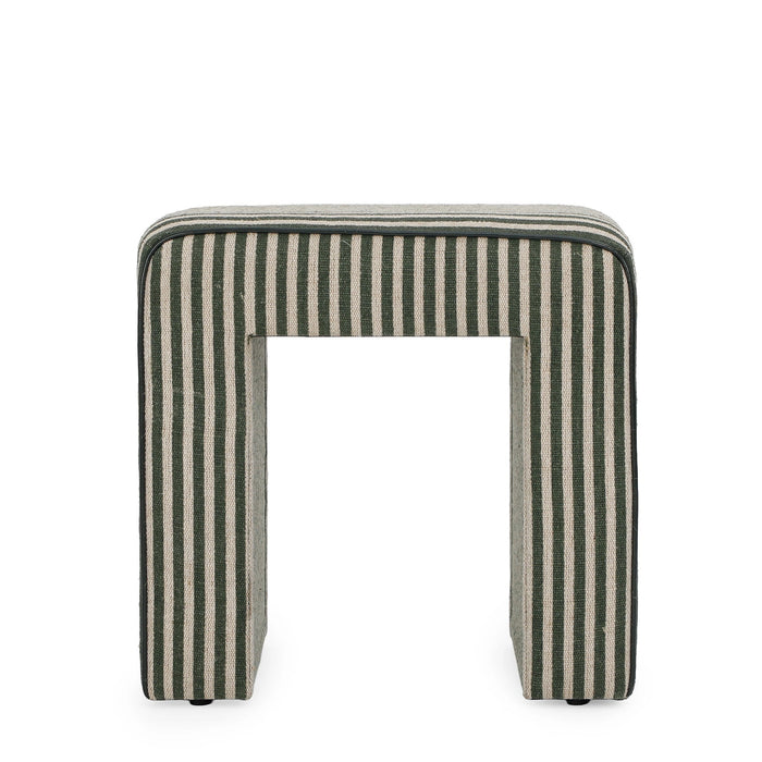 Byron Square Cotton Jute Ottoman