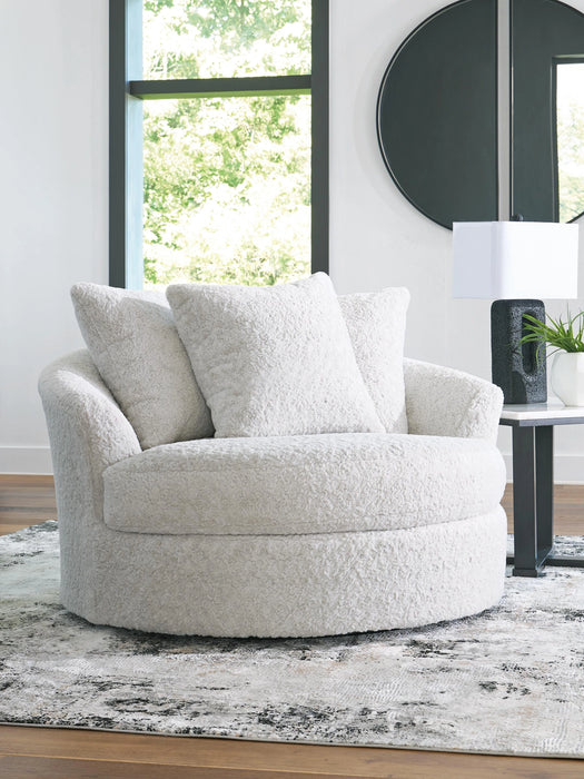 Cuddle Plush Oversized Swivel Accent Chair - Dream Home Furniture & Mattress (Waite Park, MN)