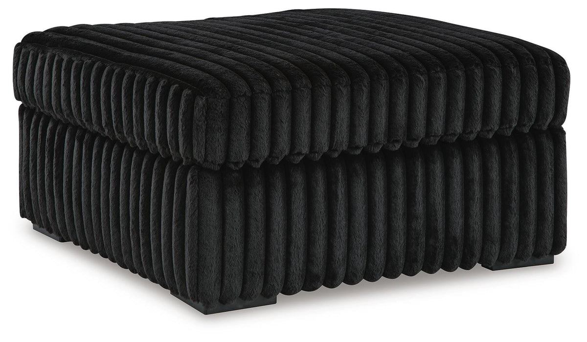 Midnight-Madness Oversized Accent Ottoman - Dream Home Furniture & Mattress (Waite Park, MN)