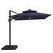 Xico 8 Ft Square Umbrella w/ Double Top w/ LED Light + 37" Large Base - Dream Home Furniture & Mattress (Waite Park, MN)