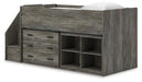 Frandern Loft Bed with Bookcase and Drawer Storage - Dream Home Furniture & Mattress (Waite Park, MN)