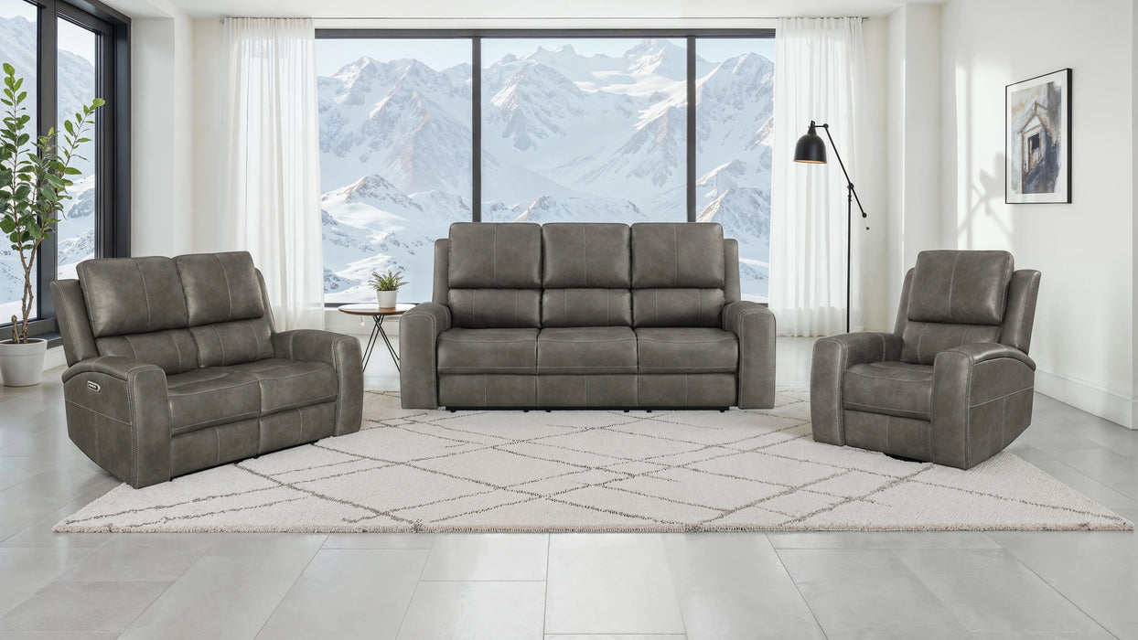Brickston Triple Power Swivel Glider Recliner - Dream Home Furniture & Mattress (Waite Park, MN)