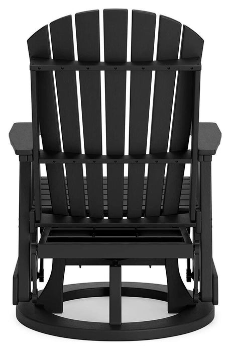 Hyland wave Outdoor Swivel Glider Chair - Dream Home Furniture & Mattress (Waite Park, MN)
