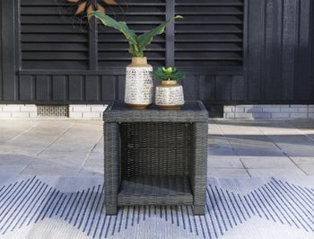 Elite Park Outdoor End Table - Dream Home Furniture & Mattress (Waite Park, MN)