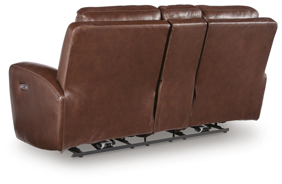Next Move Power Reclining Loveseat with Console - Dream Home Furniture & Mattress (Waite Park, MN)
