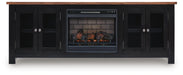 Wildenauer 76" TV Stand with Electric Fireplace - Dream Home Furniture & Mattress (Waite Park, MN)