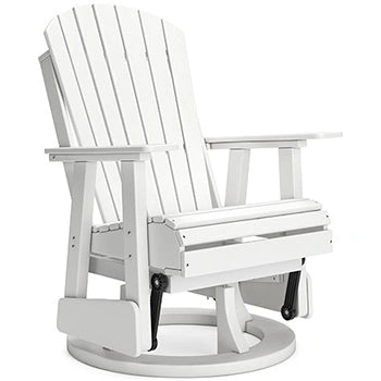 Hyland wave Outdoor Swivel Glider Chair - Dream Home Furniture & Mattress (Waite Park, MN)