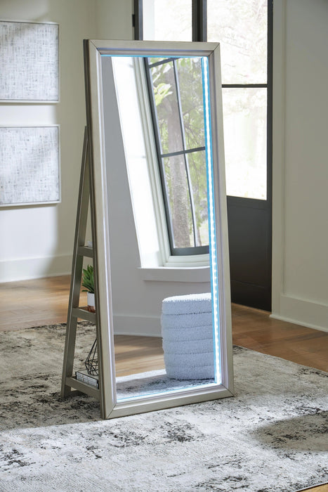 Evesen Floor Standing Mirror/Storage - Dream Home Furniture & Mattress (Waite Park, MN)