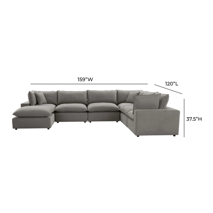 Cali 7-Piece Modular Large Chaise Sectional