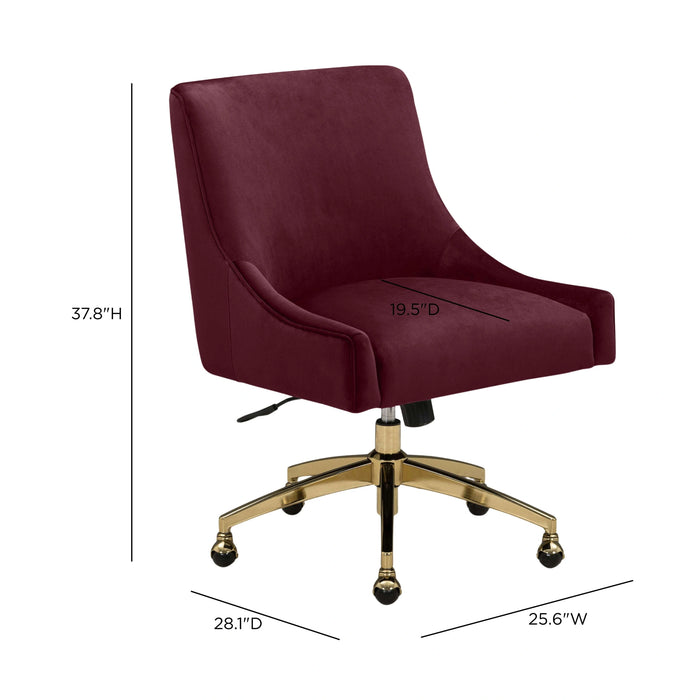Beatrix Performance Velvet Office Swivel Chair
