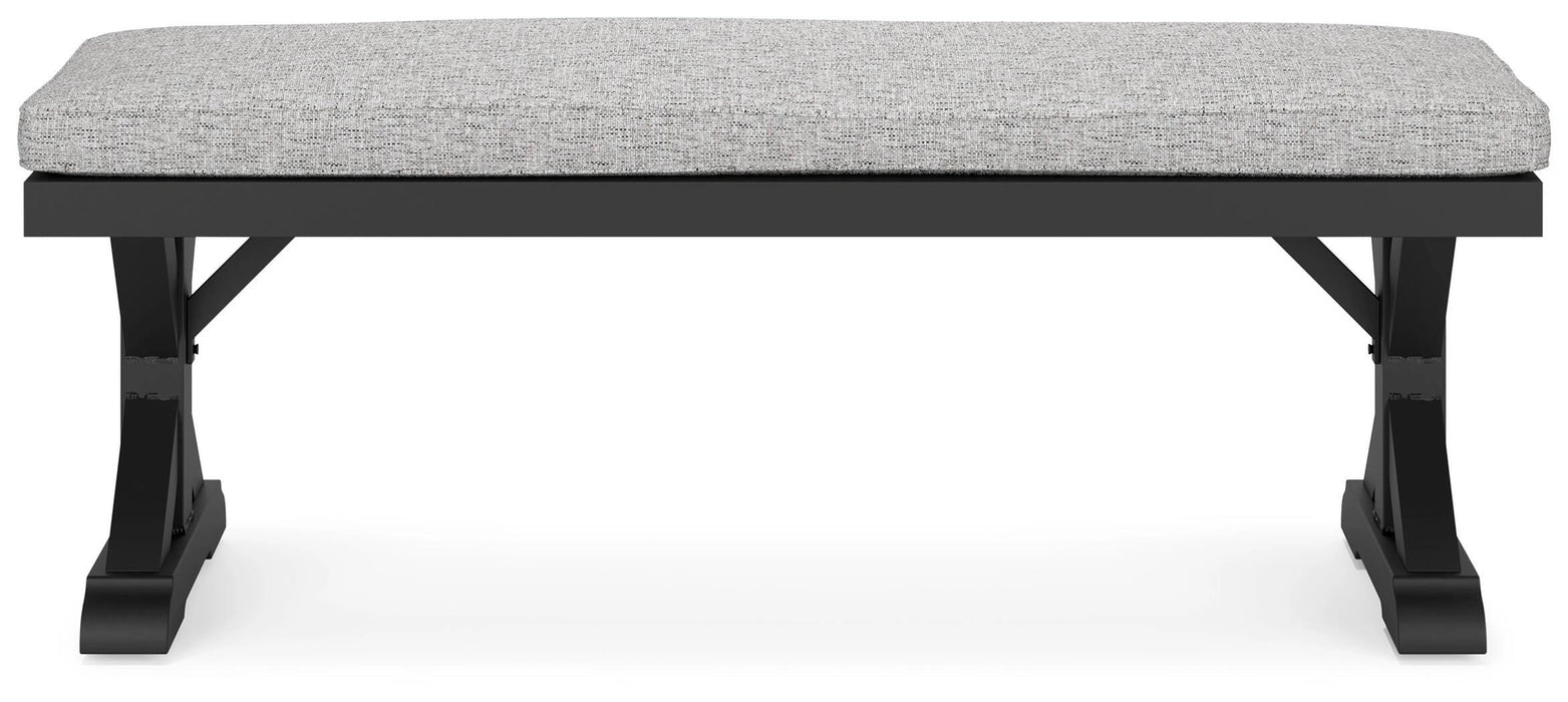 Beachcroft Outdoor Bench with Cushion - Dream Home Furniture & Mattress (Waite Park, MN)