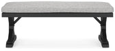 Beachcroft Outdoor Bench with Cushion - Dream Home Furniture & Mattress (Waite Park, MN)