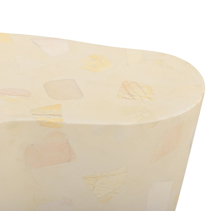 Slab Faux Terrazzo Indoor/Outdoor Side Table