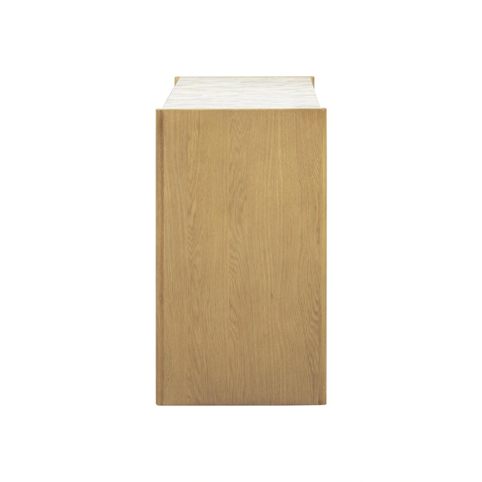 Paige 56" Natural Oak 6-Drawer Dresser