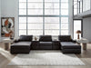Modmax II Double Chaise Sectional with Audio Consoles - Dream Home Furniture & Mattress (Waite Park, MN)