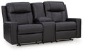 Mackmenville Reclining Loveseat with Console - Dream Home Furniture & Mattress (Waite Park, MN)