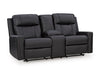 Mackmenville Reclining Loveseat with Console - Dream Home Furniture & Mattress (Waite Park, MN)